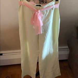 NWOT INC Linen Trousers Sz 12